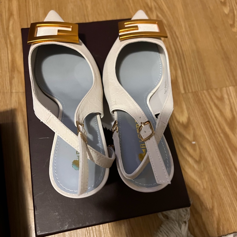 SHEIN kitten heels mules